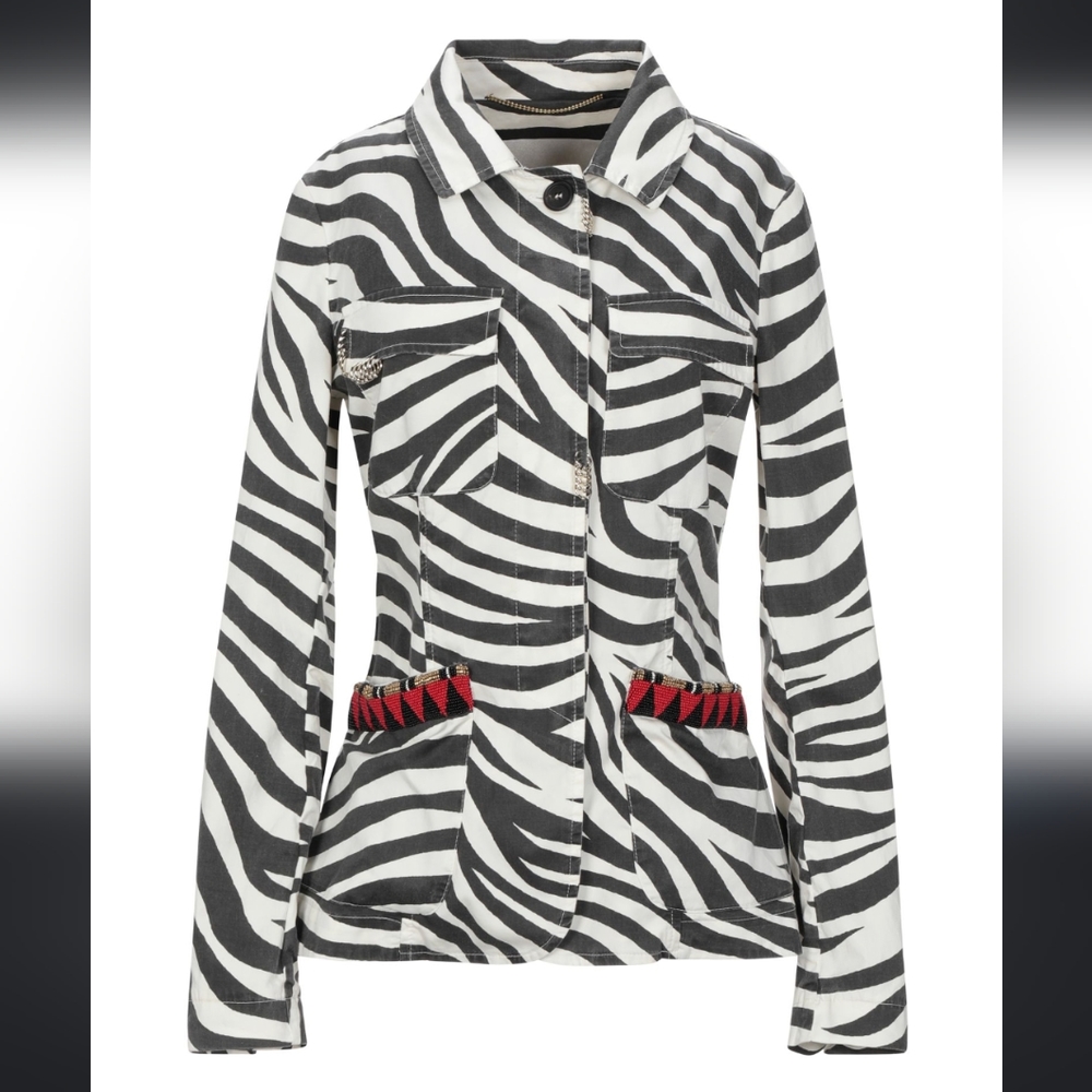 NWOT Bazar Deluxe Zebra print blazer